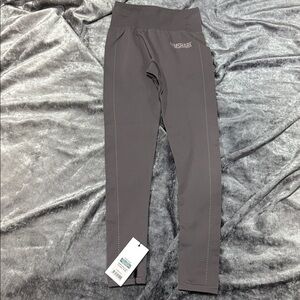Gymshark Gray Athletic Leggings with Stretchy Fit